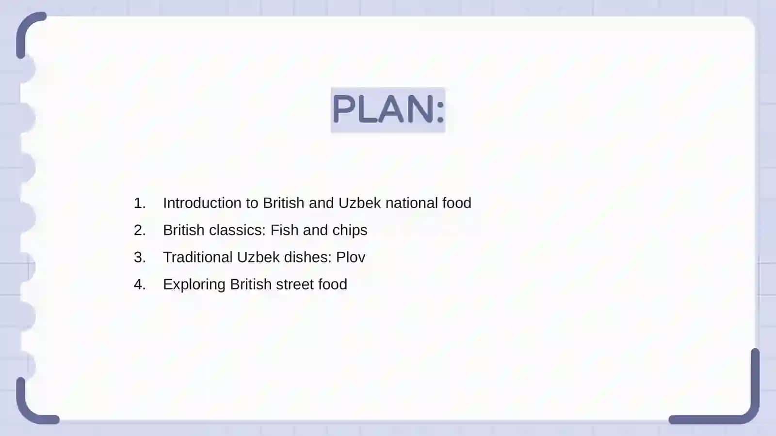 British and Uzbek national food 2