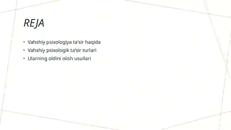 Vahshiy psixologik taʼsir 2