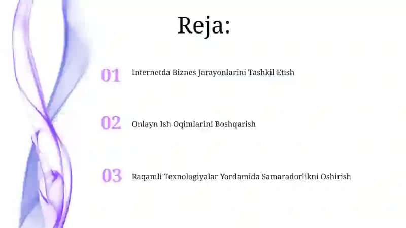 Internetda Biznes Jarayonlarini Tashkil Etish 2