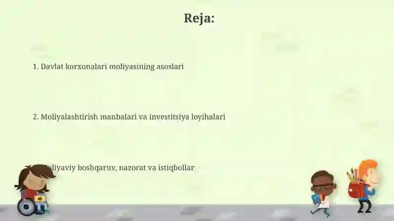 Davlat korxonalari moliyasi 2