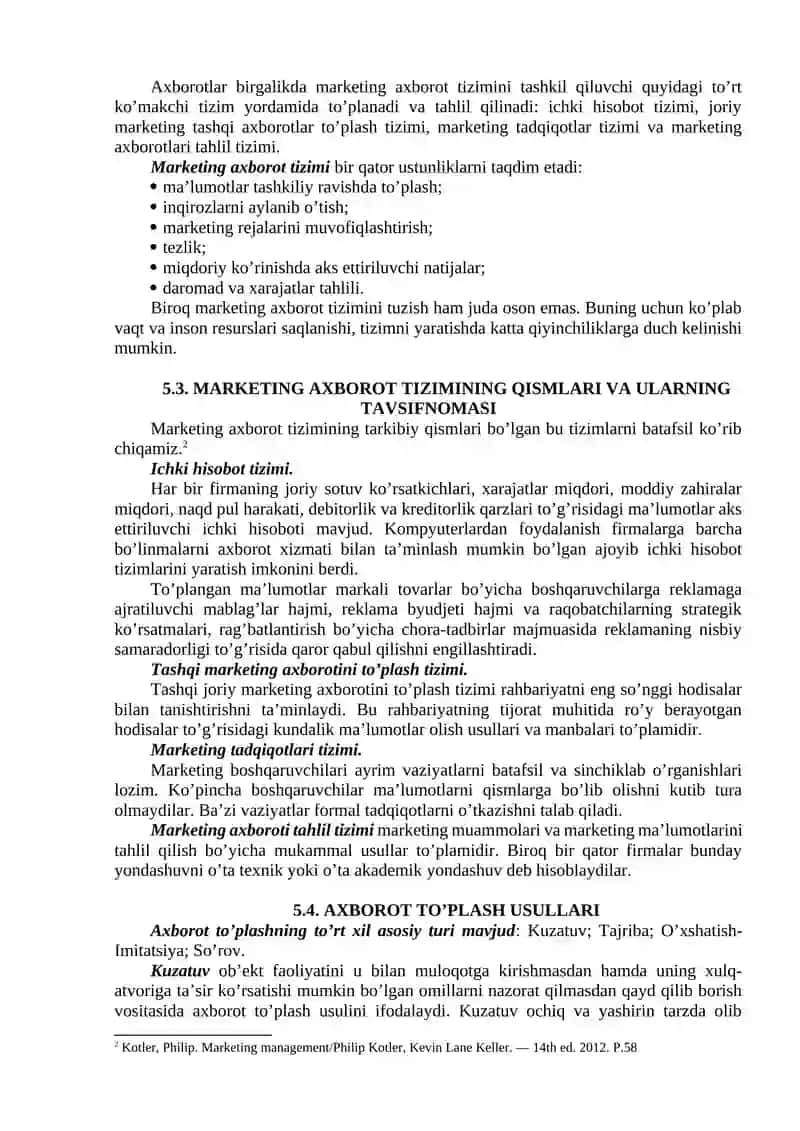 XALQARO MARKETING AXBOROT TIZIMI 2