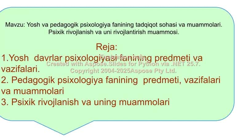Yosh davrlari psixologiyasi 2
