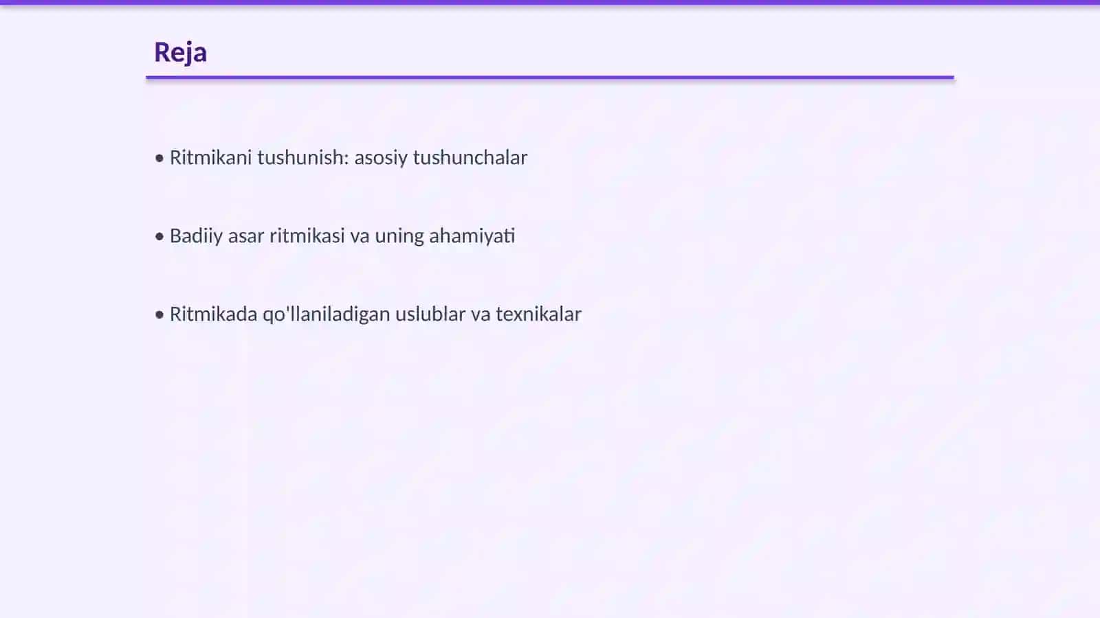 Badiiy asar ritmikasi 2