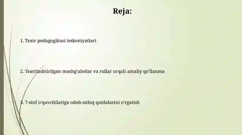 Teatr pedagogikasi imkoniyatlari 2