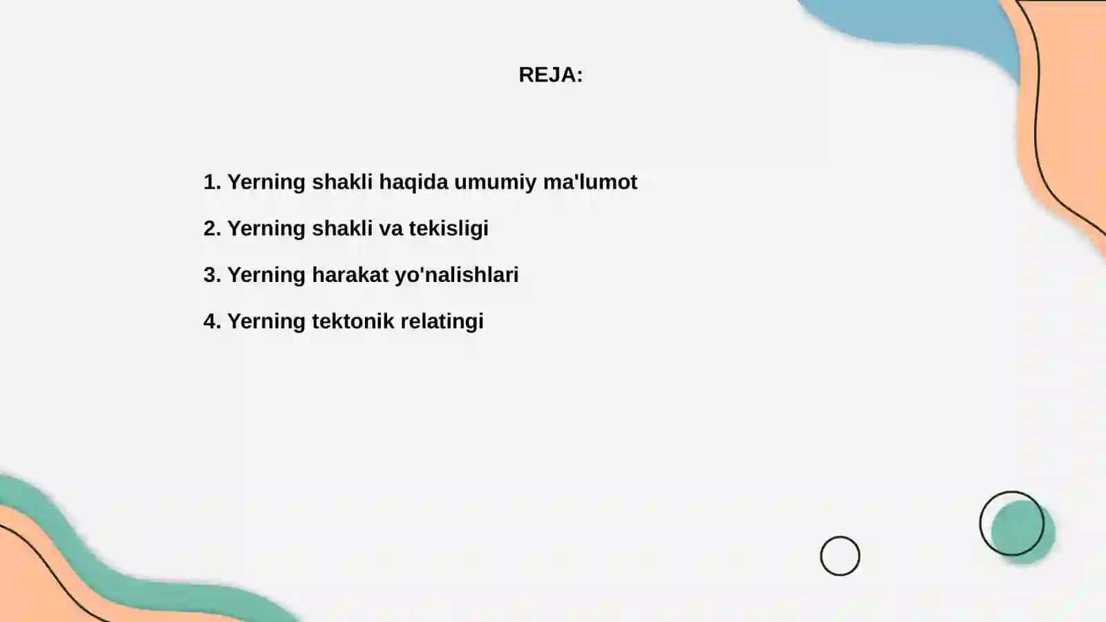 Yerning shakli va harakati 2