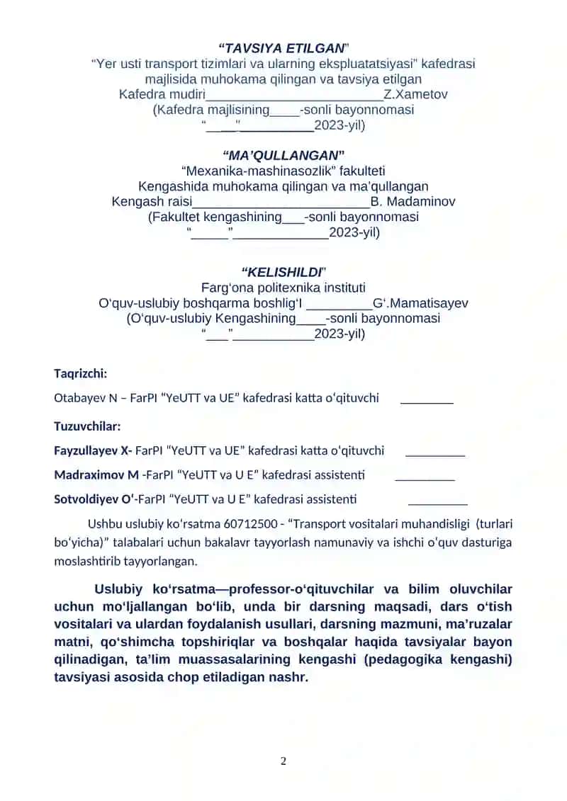 Transport vositalari konstruksiyasi 2