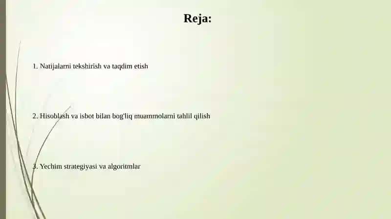 Hisoblashga va isbotlashga doir masalalar yechish 2