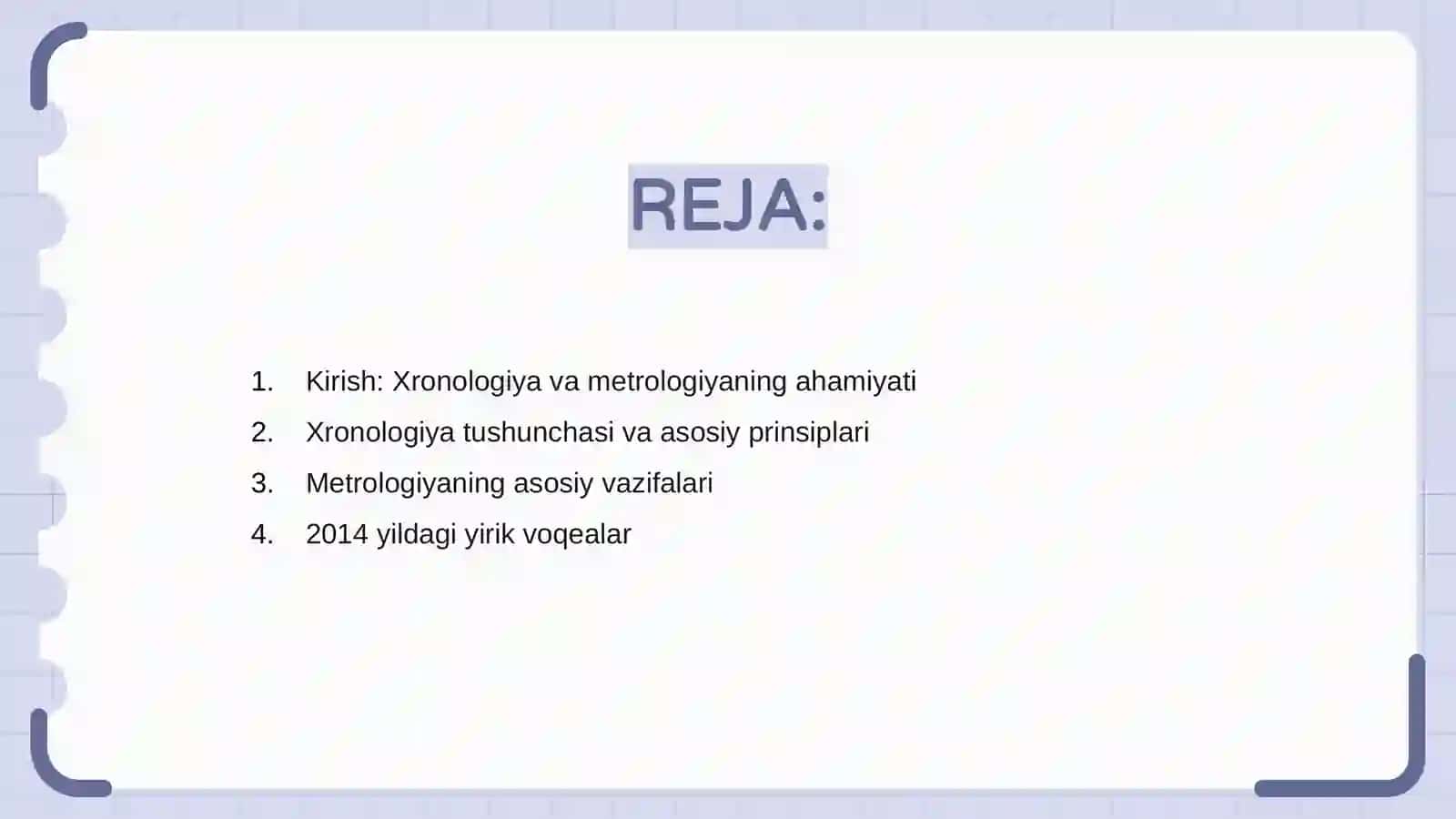 Xronologiya va metrologiya 2014 B. Xolmurodov 2