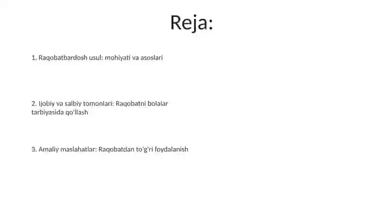 Bolalarni tarbiyalashda raqobatdan foydalanish 2