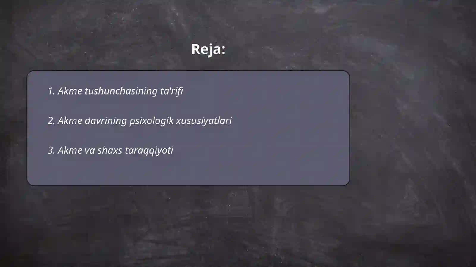Akme tushunchasining mohiyati 2
