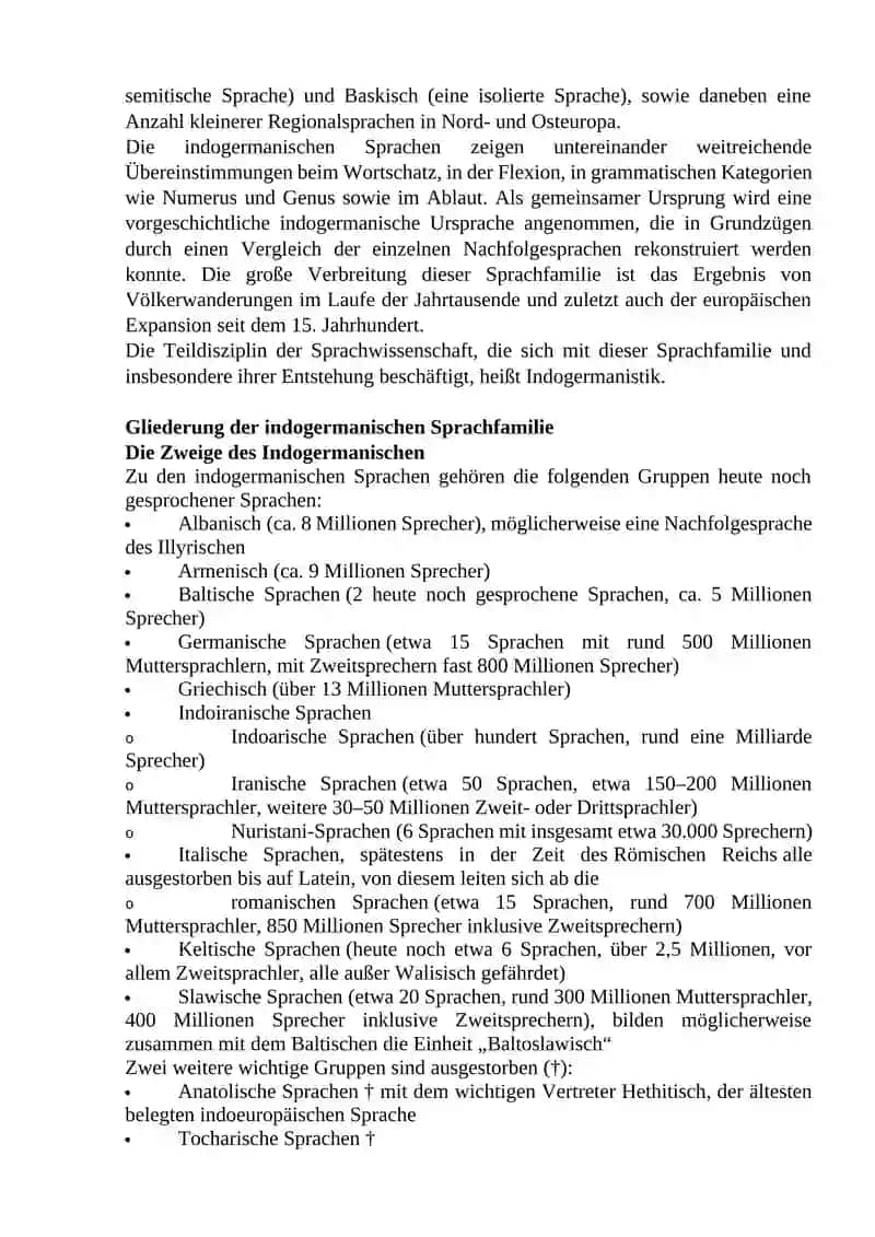 Die Sprachen der Welt und die Sprachfamilien 2