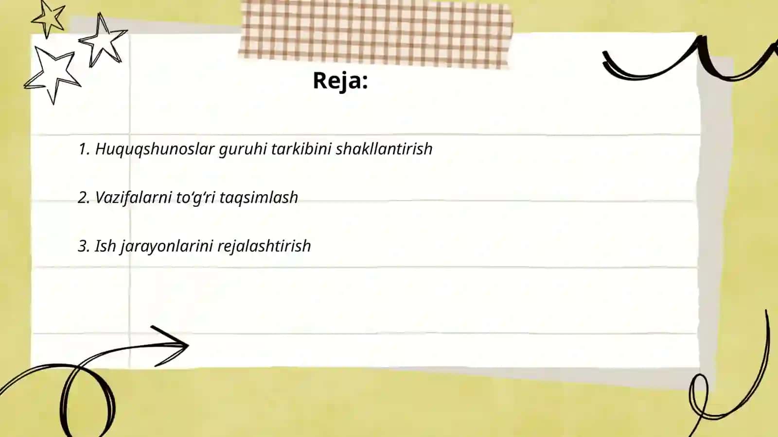 Huquqshunoslar Guruhi va Jamoasida Ishni To‘g‘ri Tashkil Etish Usullari 2