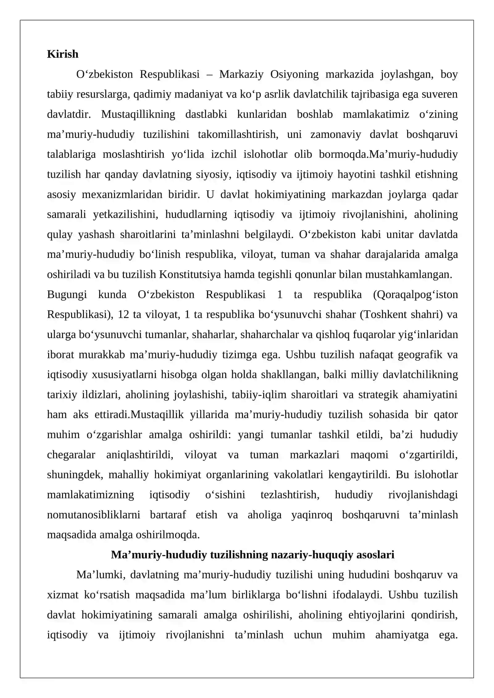 O‘zbekiston Respublikasining ma’muriy-hududiy tuzilishi 2