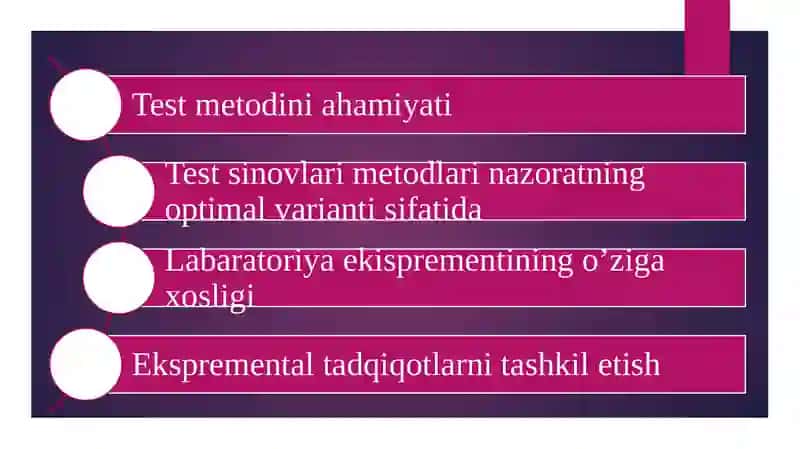 Hozirgi zamon psixologiyasida testning dolzarb muammolari 2