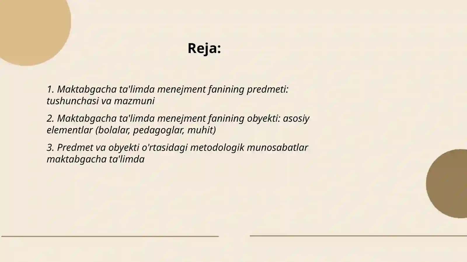 Maktabgacha taʼlimda menejment fanining predmeti va obyekti 2