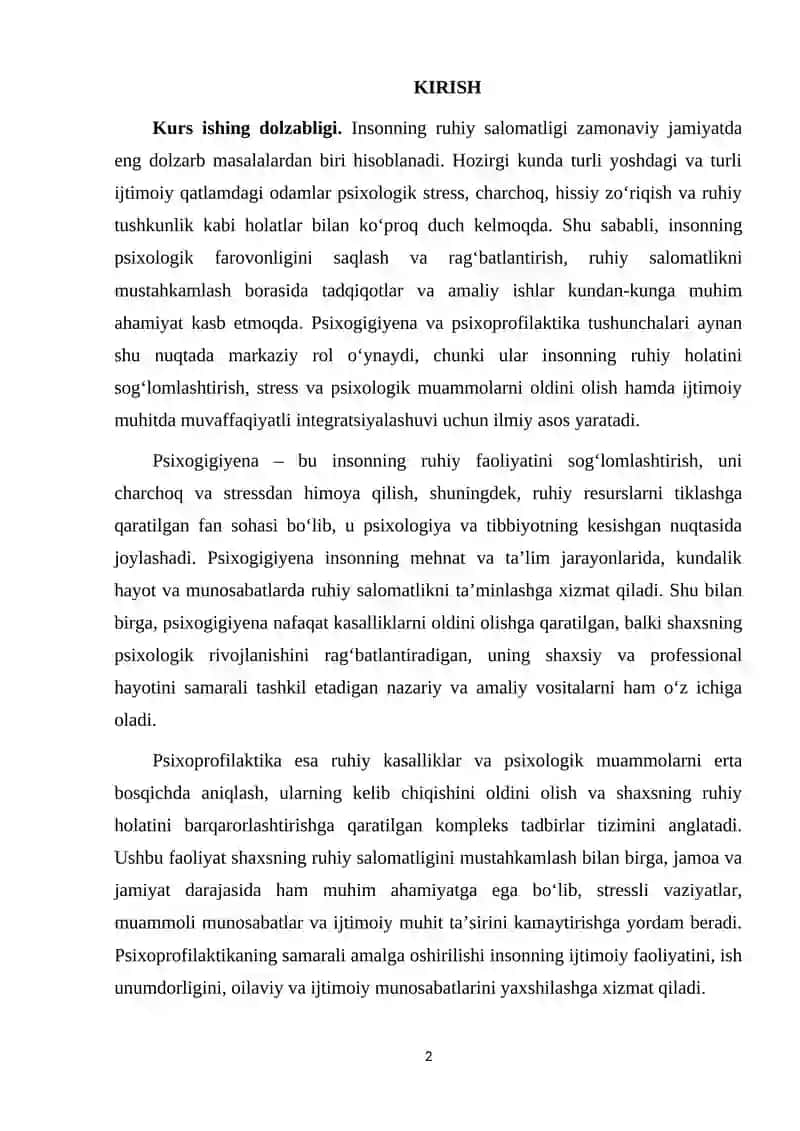 Psixogigiyena va Psixoprofilaktika 2