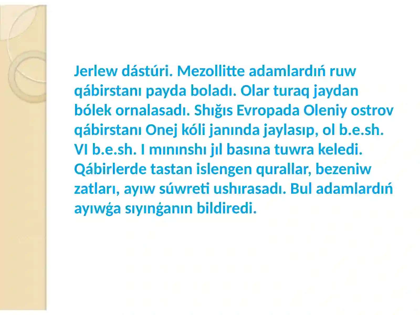 Mezolit dáwiri 2
