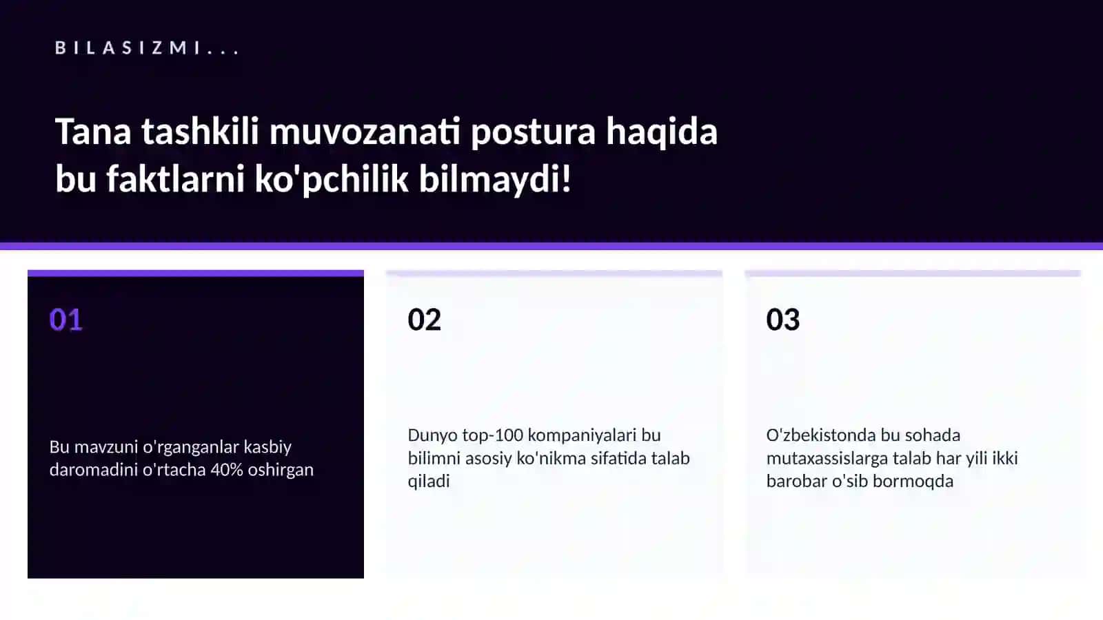 Tana tashkili muvozanati postura 2