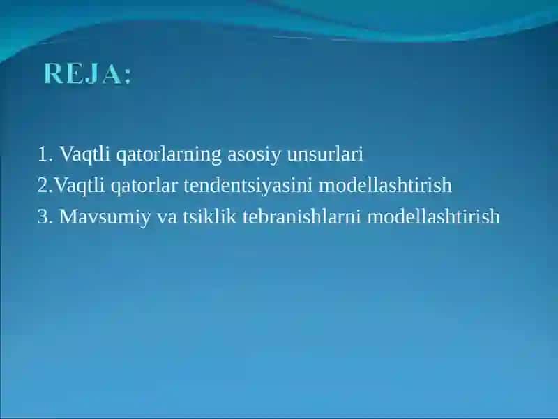 Dinamik ekonometrik modellar 2
