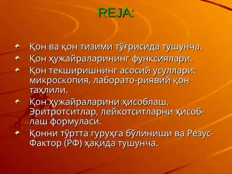 Qon va uning tarkibi 2