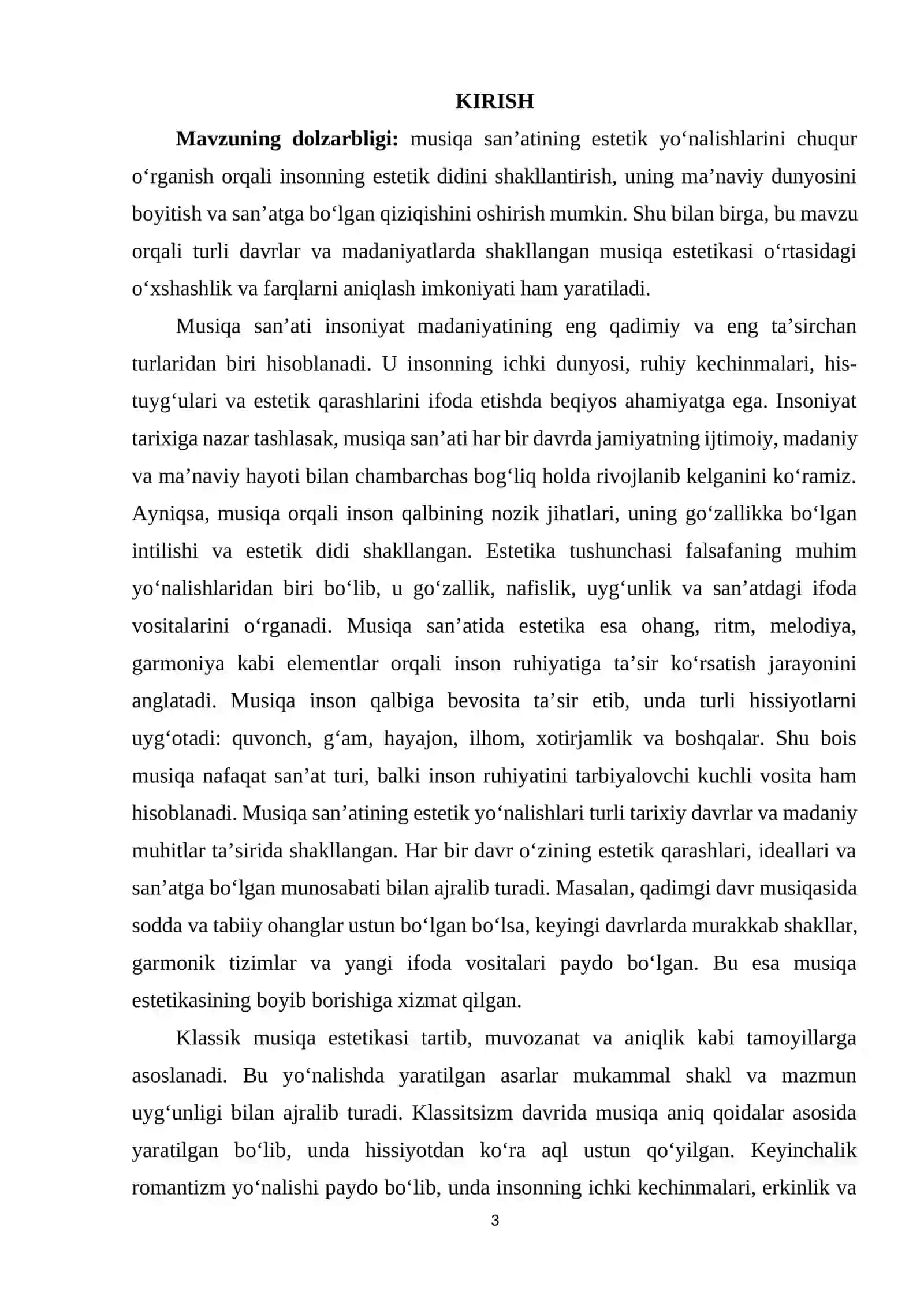 MUSIQA SAN’ATINING ASOSIY ESTETIK YO‘NALISHLARI 2