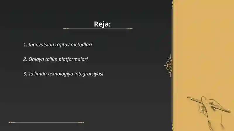 Innovatsion o'qituv metodlari 2