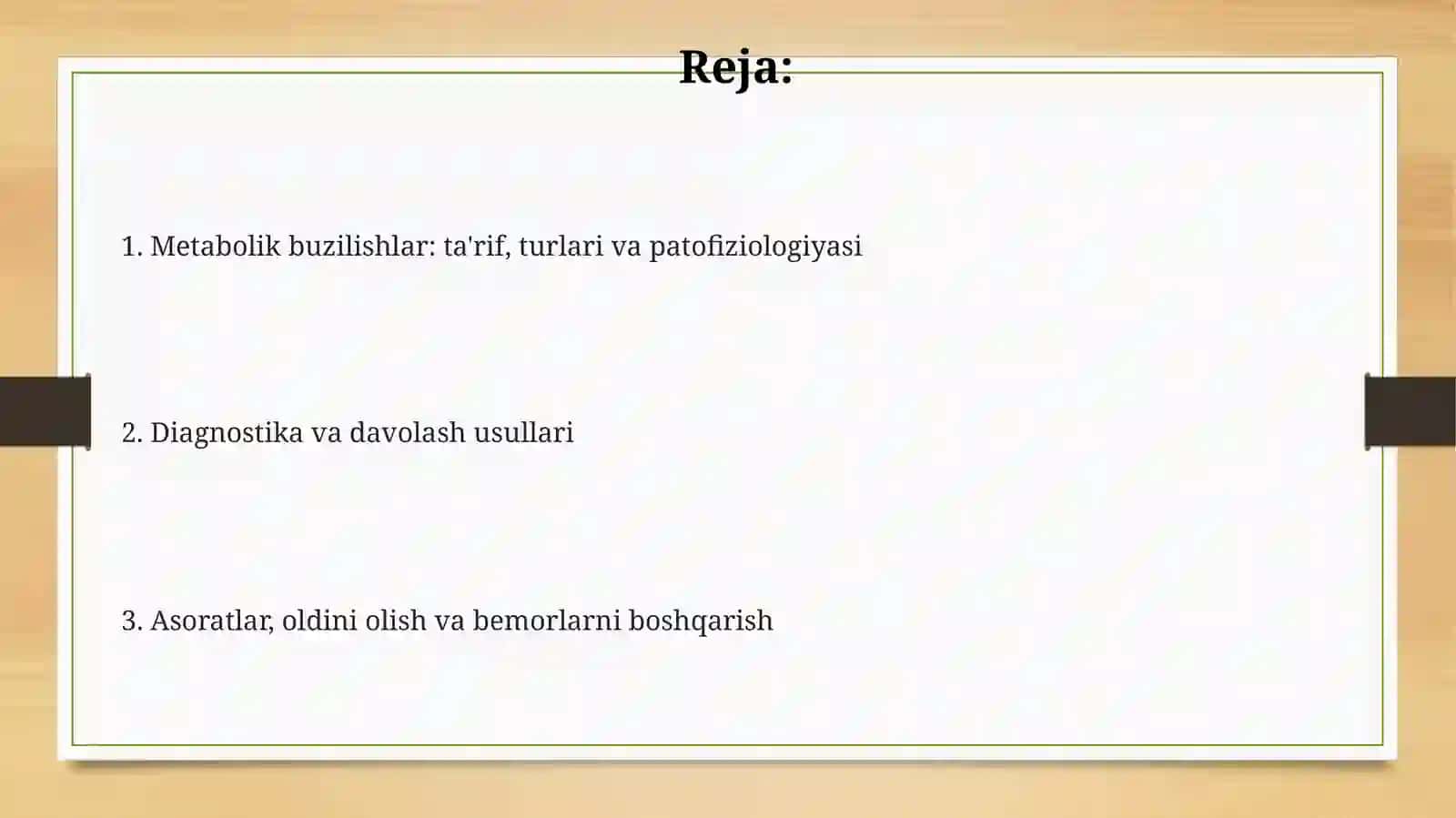 Metabolik buzilishlar 2