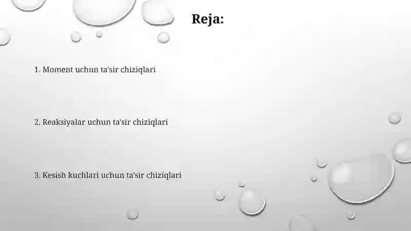 Ta’sir chiziqlar nazariyasi 2