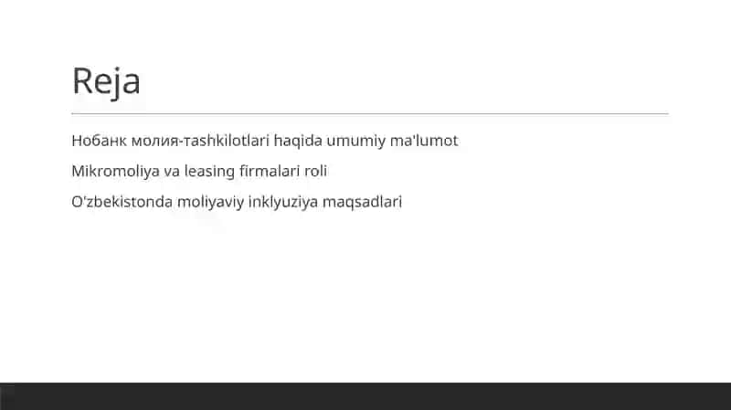 Nobank moliya-kredit tashkilotlari 2