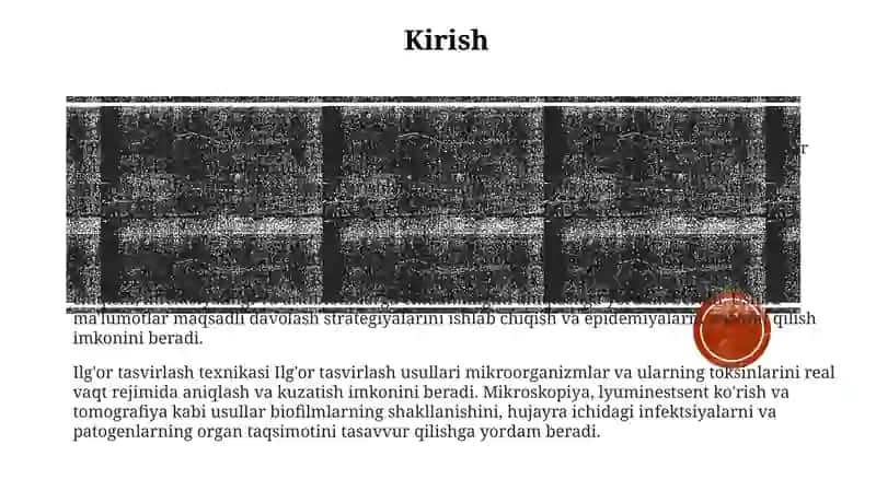 Bioxavfsizlikda Zamonaviy Usullarni QoʻLlash 2