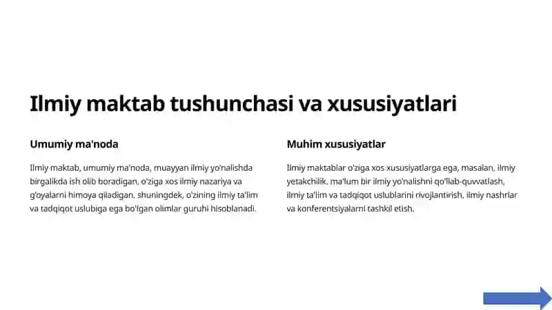 Ilmiy maktab: tarix, tendentsiyalar va kelajak 2