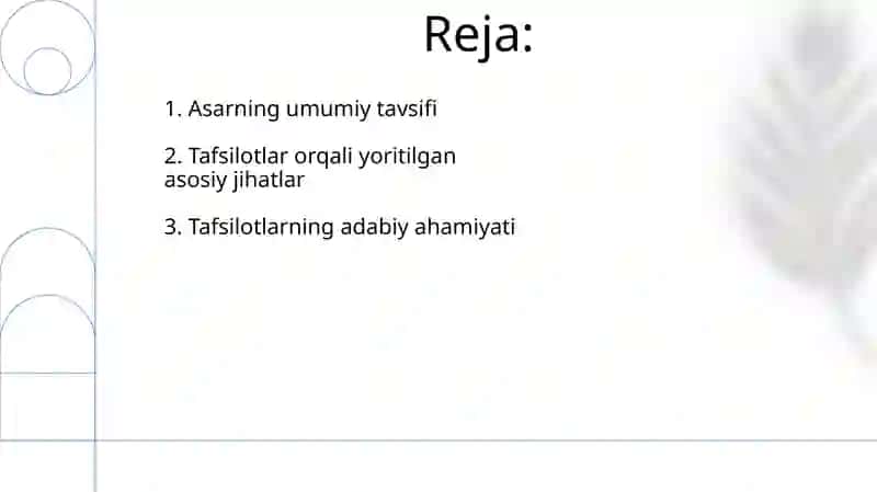 Badiiy asarda detal 2