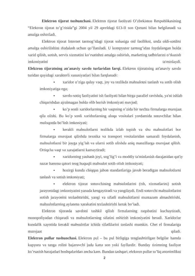 Elektron to’lov tizimi 2