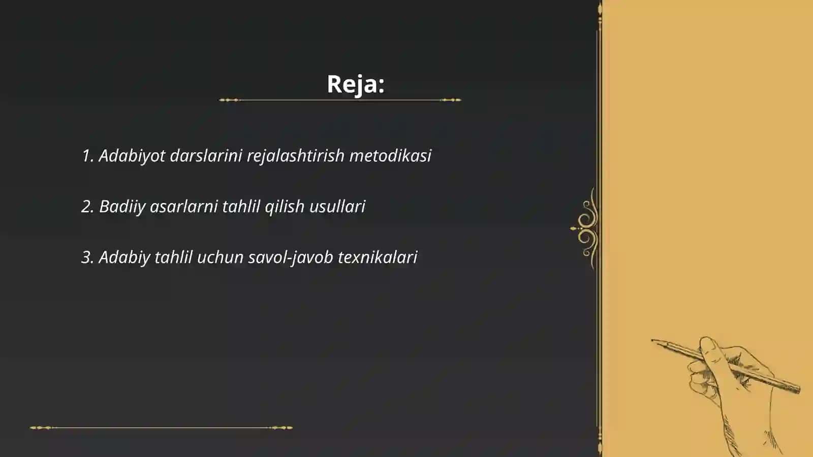 Adabiyot oʻqitish metodikasi 2