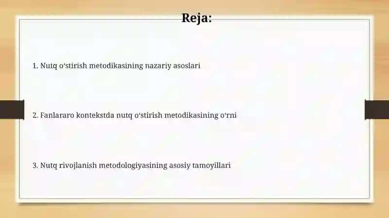 Nutq oʻstirish metodikasining nazariy asoslari 2
