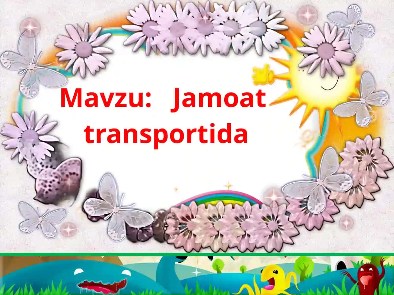 2-sinf tarbiya Jamoat transportida 2