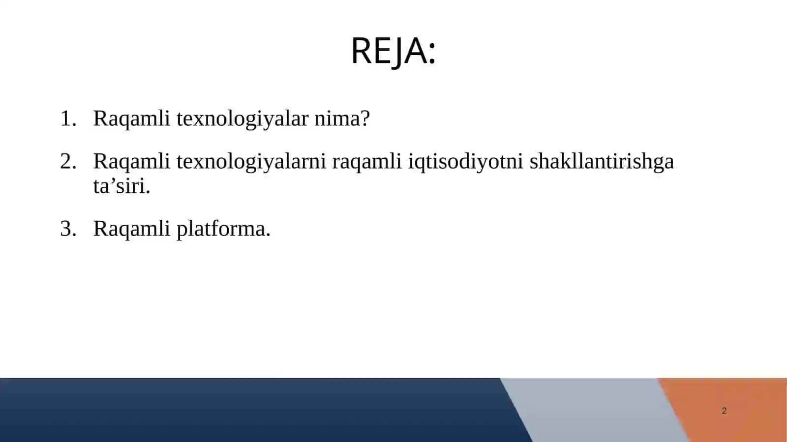 Raqamli texnologiyalar 2