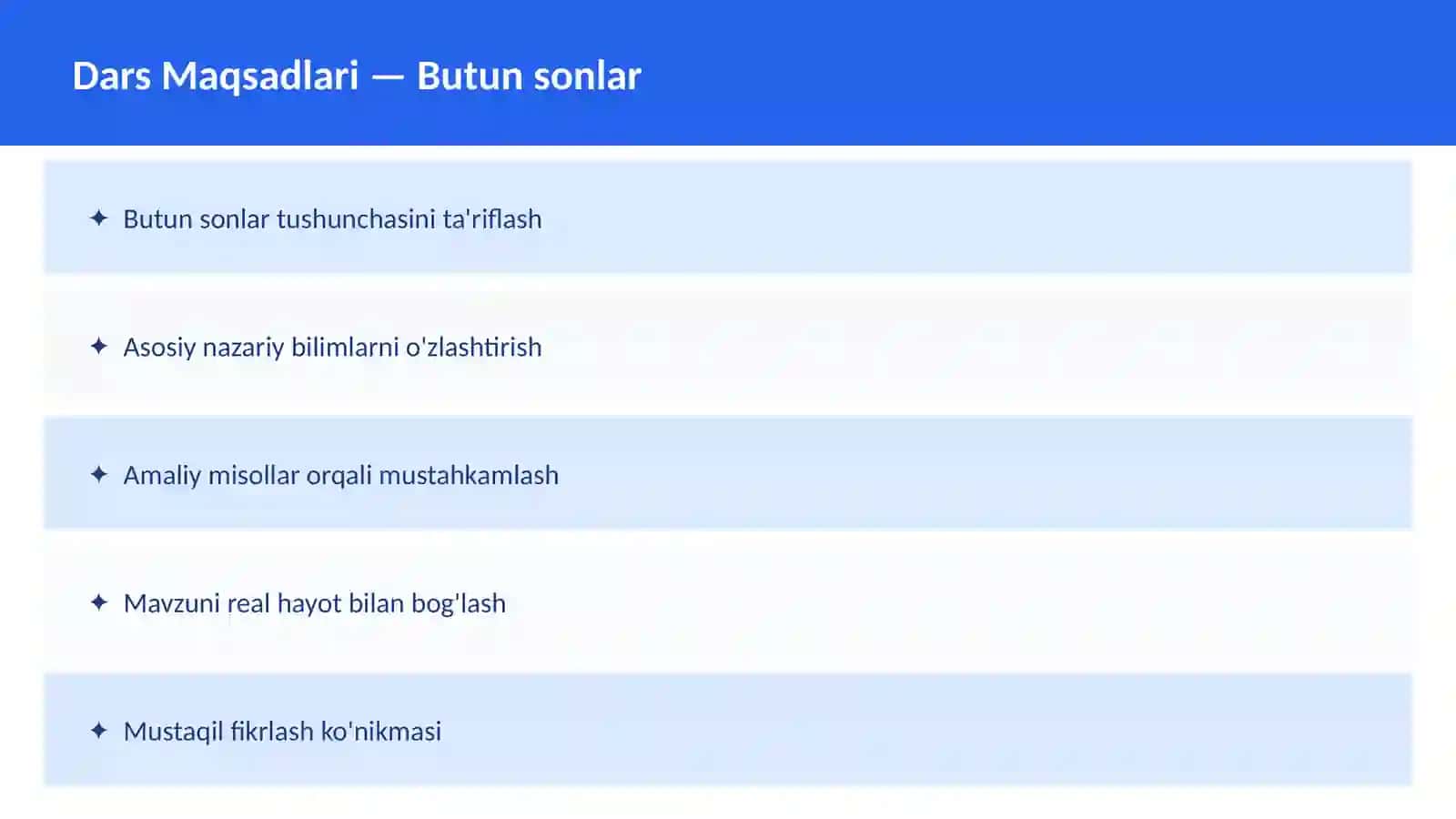 Matematika Sonlar nazariyasi 2