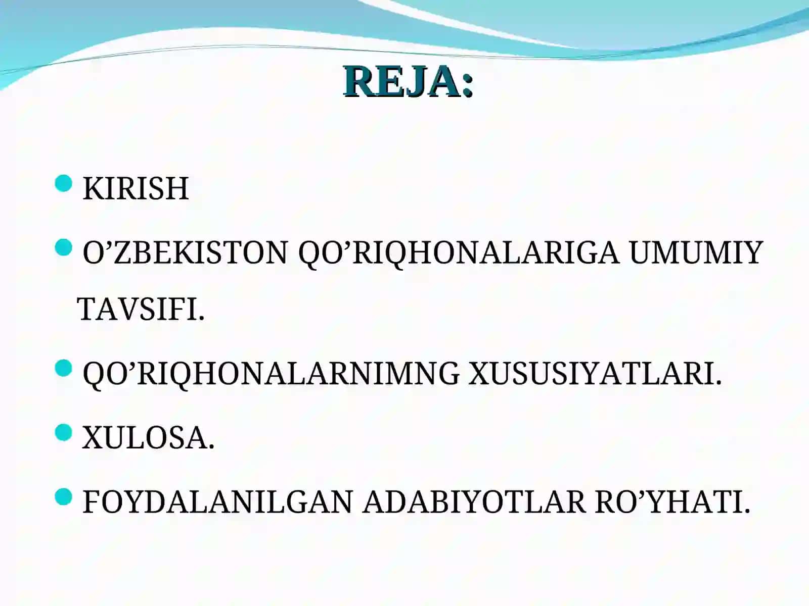 QO’RIQHONALAR 2