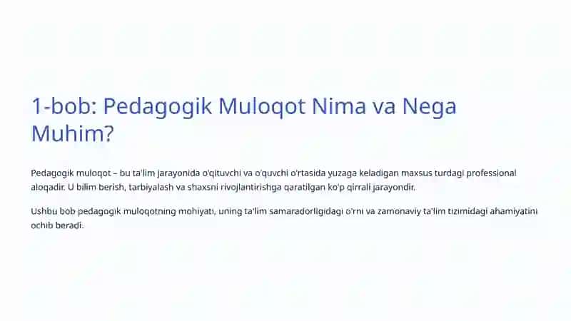 Pedagogik Muloqot Madaniyati: Ta'limda Samara Kaliti 2