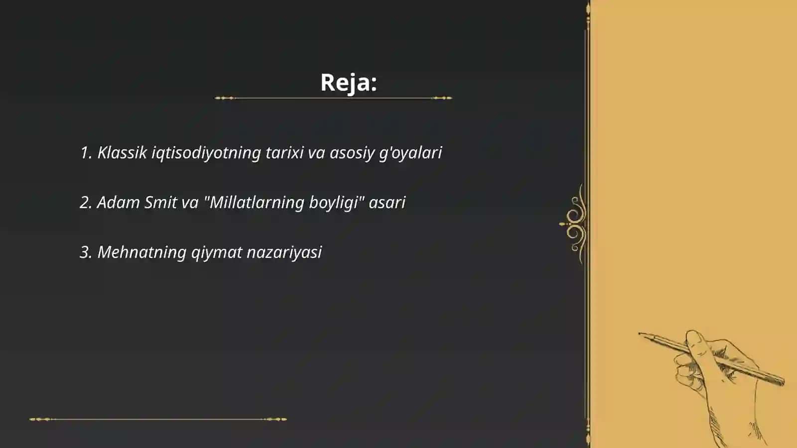 Klassik iqtisodiyot 2
