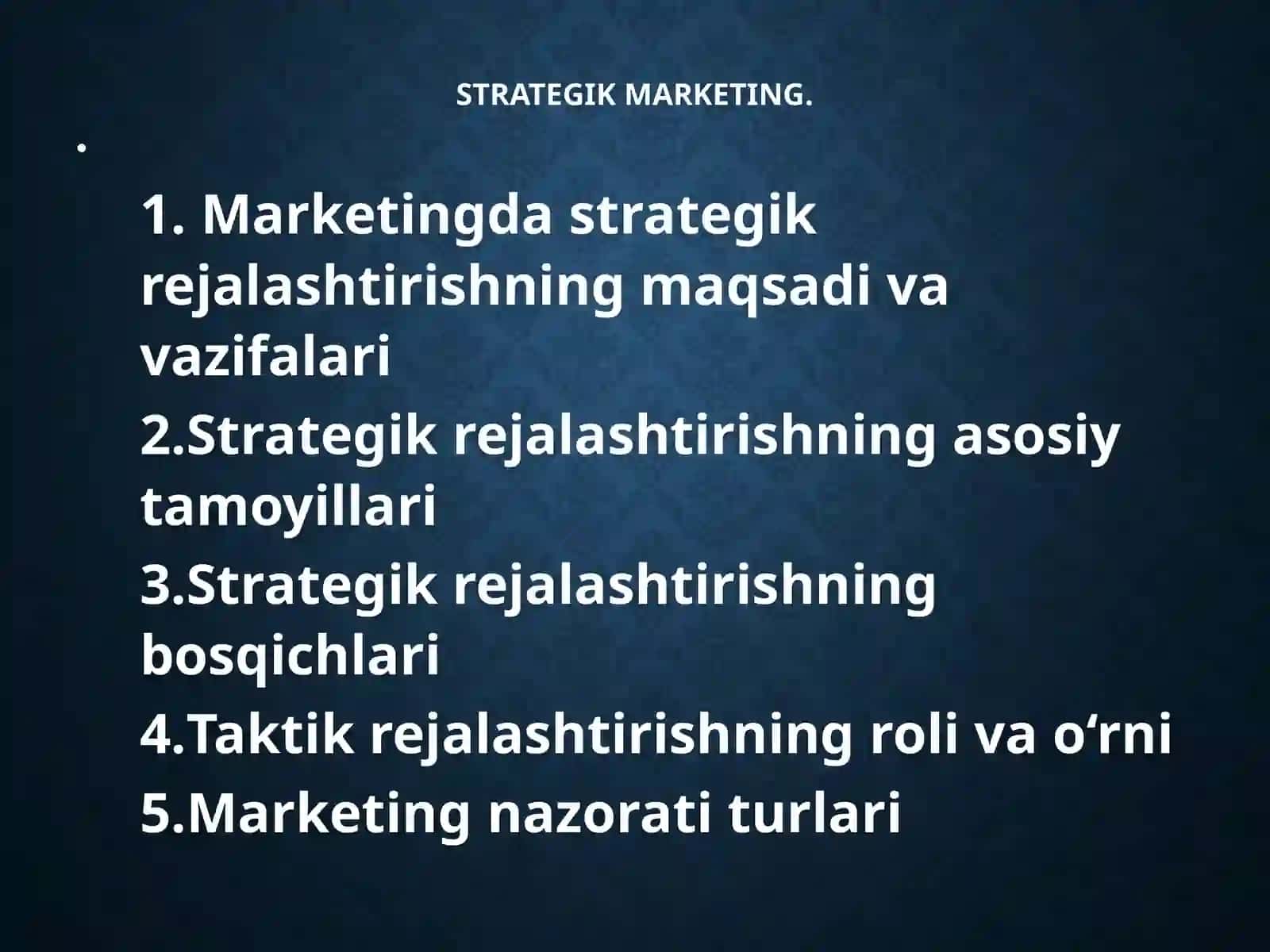 STRATEGIK MARKETING 2