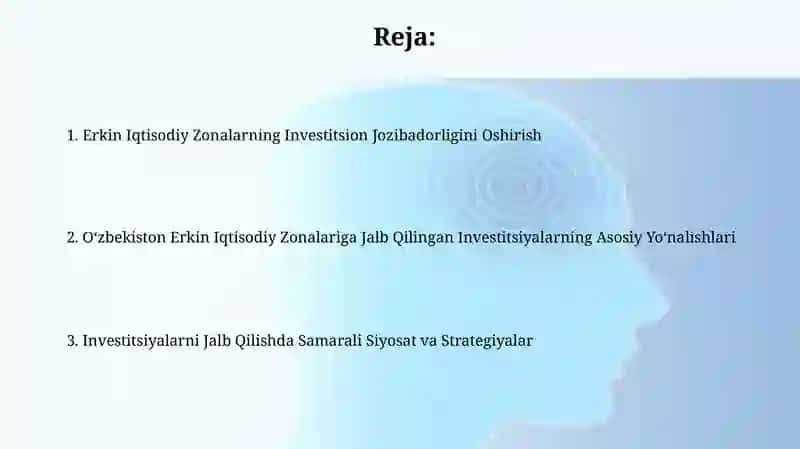 Investitsiyalarning asosiy yo'nalishlari 2