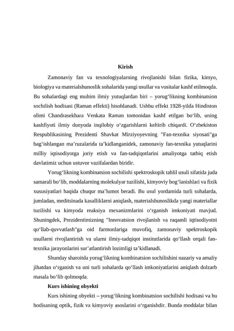 Yorug‘likning kombinatsion sochilishi 2