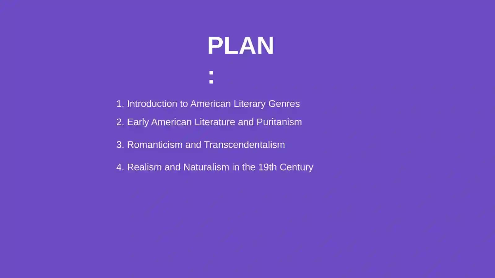 Literature genres in American literature 2