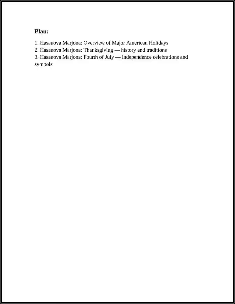Overview of Major American Holidays 2