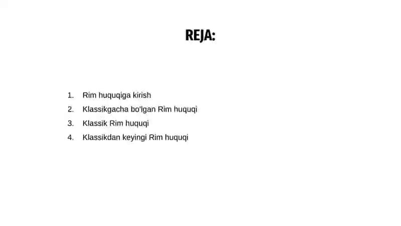 Rim huquqining davrlarga bo'linishi 2