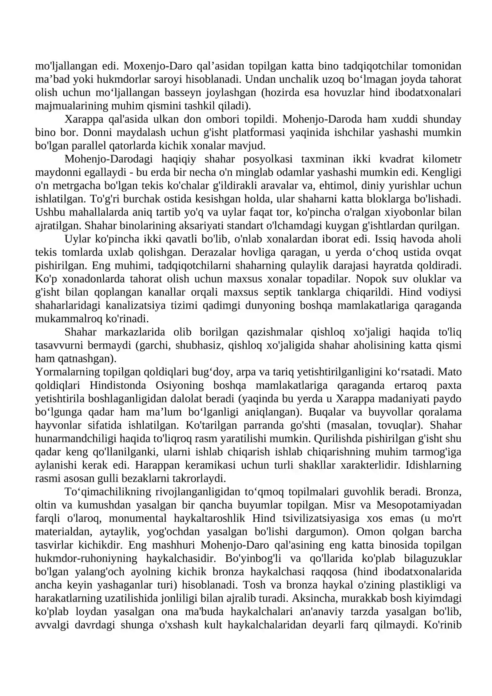 Hindistonnin’ a’yyemgi da’wiri arxeologiyasi 2