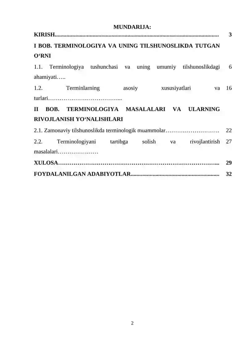 Terminologiya masalalari 2