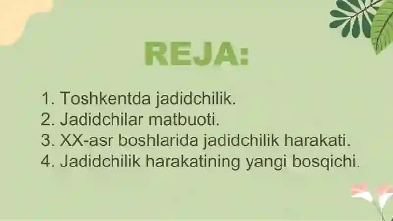 Jadidchilik harakati 2